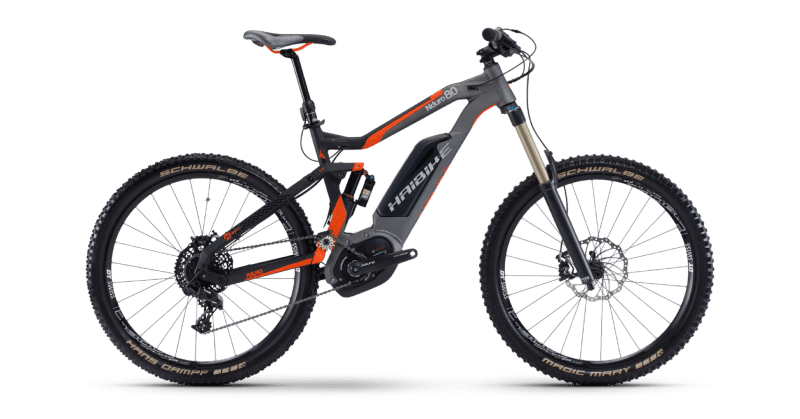 Электровелосипед Haibike Хduro Nduro 8.0 Черный с Оранжевым original 2017